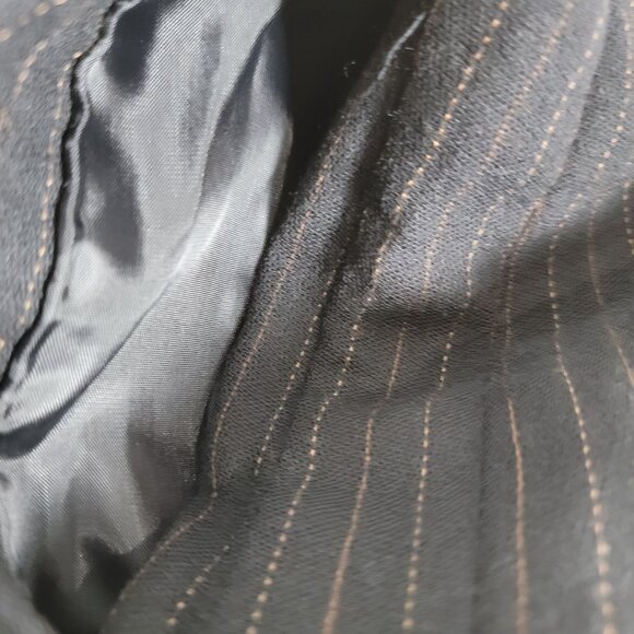 Evan-Picone Womens Black Pinstripe Wool Pleated Dress Pants Sz 10 Career Pockets - Picture 11 of 11